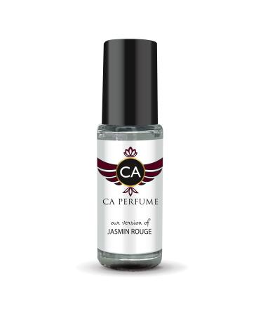 CA Perfume Impression of Tom F Jasmin Rouge For Women Replica Fragrance Body Oil Dupes Alcohol-Free Essential Aromatherapy Sample Travel Size Concentrated Long Lasting Attar Roll-On 0.14 Fl Oz/4ml-X1