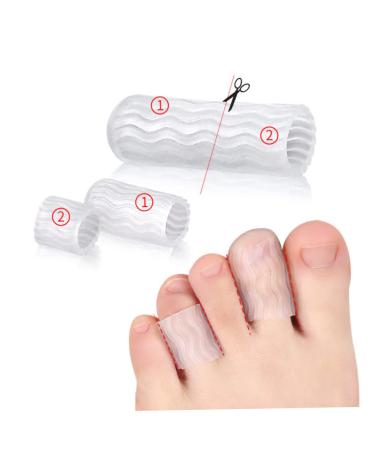 GLSTOY 5 Pairs Silicone Finger Toe Sleeves - Orthotic Toe Cushion & Blister Protector - Buy Online on GoSupps.com