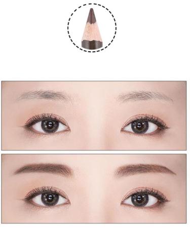 Baluue Leopard Eyebrow Pencil 2pcs Long Lasting Eyebrow Pencil with Brush Wooden Leopard Cover Eyebrow Pencil Makeup Tool Dark Coffee - Buy Online on GoSupps.com