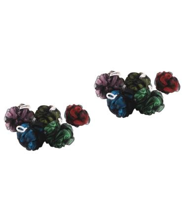 FOMIYES 10 Pcs mesh Pouf Bath scrubbers for Women loofah Scrubber Shower Sponge loofah Sponge Body Bath sponges for Shower loofah Dish Sponge Shower loofahs Bath Ball Bath Flower Two-Color