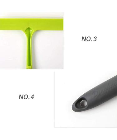 Green Glass Wiper Home Plastic Window Scraper Car Squeegee Bathroom Wiper Shower Cleaner for Shower Doors - Buy Online on GoSupps.com