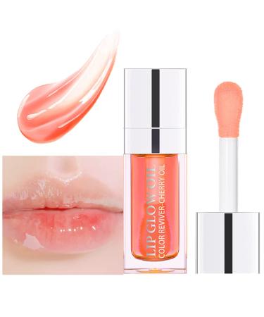 GL-Turelifes Plumping Lip Gloss Oil - Hydrating Tinted Balm for Long Lasting Nourishment | Transparent Lip Glow Oil with Non-sticky Glitter Shine - Primer Lip Tint (001Pink) - Buy Online on GoSupps.com