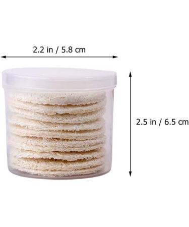 Beavorty Round Loofah Makeup Remover Puffs - 10Pcs Natural Exfoliating Face Pads for Facial Cleansing - Buy Online on GoSupps.com