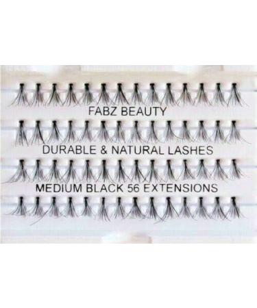 Individual False Durable lash Knotted Eyelashes Fabz Beauty (Medium 10 mm) - Buy Online on GoSupps.com
