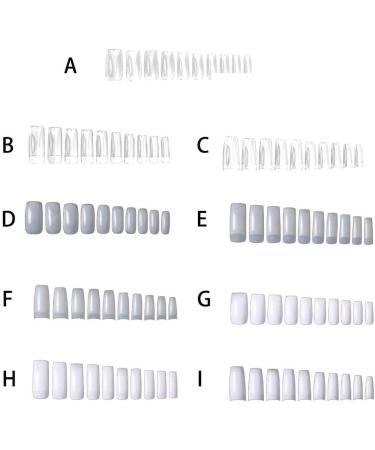 CLSSLVVBN 1 Set False Nail Elegant Full Coverage Shape Manicure Stickers Strong Adhesion Unique Design Half Paste Natural Paster Type 3 - Buy Online on GoSupps.com