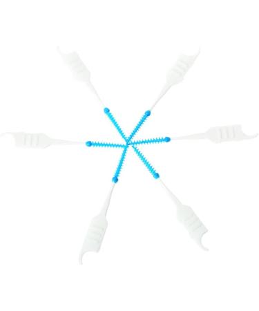 Anself 200pcs Dental Floss Interdental Brush - Soft Silicone Double-Sided Toothpick for Effective Oral Care - Buy Online on GoSupps.com