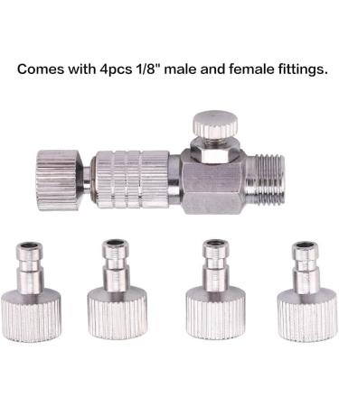 Yolispa Disconnect Adapter Airbrush Horse Quick Connecter Set 1/8'' Fittings Part with 4 Fittings2 Disconnect Adapter Brush Fitting Airbrush Horse Brush Fitting Set Brush Fitting Disconnect Adapt - Buy Online on GoSupps.com
