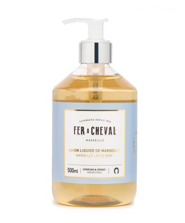 Fer Cheval Marseille Liquid Soap Luxury French Liquid Soap Savon Liquide De Marseille Seaside Citrus 500ml/16.9fl oz