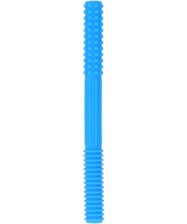 BROLEO Chewing Tube - Hollow Flexible Soft Bright Color Portable with Cleaning Brush for Babies - Blue - Buy Online on GoSupps.com