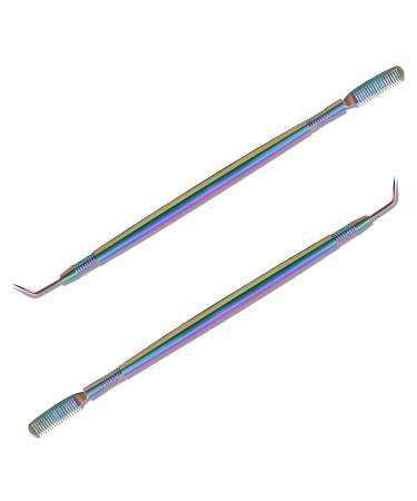 2-Piece Eyelash Lift Perm Tool Set - Stainless Steel Lash Separator and Tint Tool for Eyelash Perming Tinting and Curling