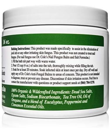 Dr. Cole's Organic Herbal Skin Fungus Soaking Salts - Effective Relief for Skin Fungus Infections - Jock Itch, Athlete's Foot, and More - Buy Online on GoSupps.com