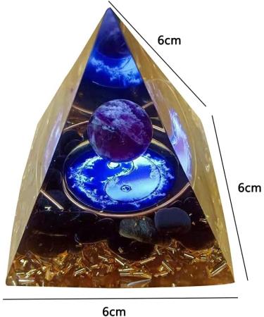 Ogan Pyramid Energy Natural Protection Stone for Home & Office - Reiki Chakra Healing - Buy Online on GoSupps.com