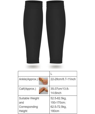 Shop Compression Stockings for Men & Women - Elastic Calves Support for Running & Sports (Black Size L) - Buy Online on GoSupps.com