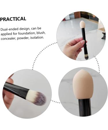 Beavorty Double-ended makeup brush double ended sponge make up eyebrow brush concealer brush sponge foundation brush for liquid makeup beauty travel plastic Wet and dry mascara 19X2.5CM As Shown - Buy Online on GoSupps.com