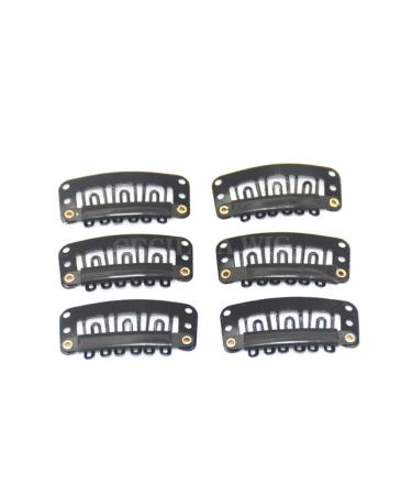 FOYTOKI Metal Snap Buttons Metallic Hair Clips Womens Hair Clips Wig Clips 6 Teeth Combs Clips with Soft Stainless Steel Snap Clip Metal Hair Clips for Women Tooth Comb Top Hat Miss