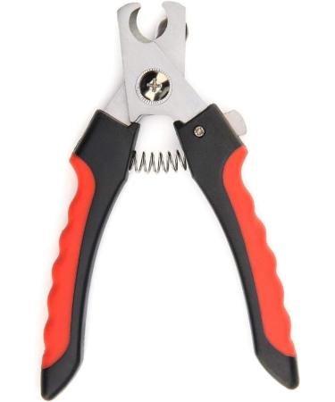 PSGS Professional Pet Dog Nail Clipper Cutter Stainless Steel Grooming Trimmer Scissors Clippers for Animals Cats with Lock 2 Sizes (Color : Black Size : 16cm) 16cm Black - Buy Online on GoSupps.com