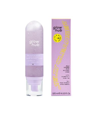 Glow Hub Purify & Brighten Jelly Cleanser avec antioxydants pour tous types de peau 120 ml