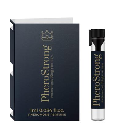 King for Men - Extra Strong Sex Pheromones Perfume For Man to Attracted Woman long lasting cologne men - Feromonas para hombre atraer mujeres - Fragances Sampler Travel Size 0.034 Fl.oz