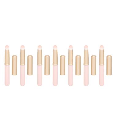 Lip Makeup Brush Round Head Pink Handle Lip Brush Cover Daily Use