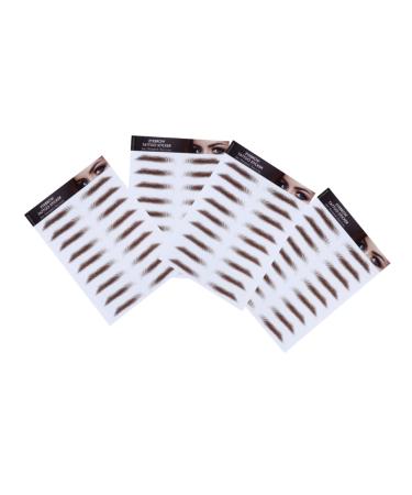 Beatifufu Brow Stickers Eyes 4pcs s Waterproof Makeup Eyebrow Makeup Grooming Eyebrow Transfer Stickers Make up 6d