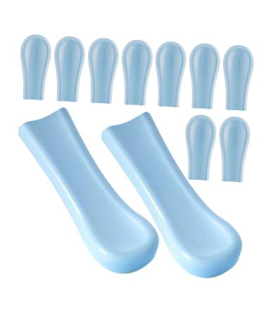 TOBBOMEY 30pcs Ear Cleaning Tool Covers Reusable Silicone Sleeves for Ear Wax Removal Non-Slip for Easy Handling