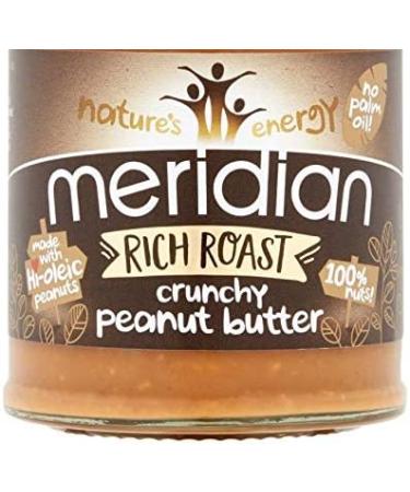 Meridian Rich Roast Crunchy Peanut Butter 280g - Buy Online on GoSupps.com