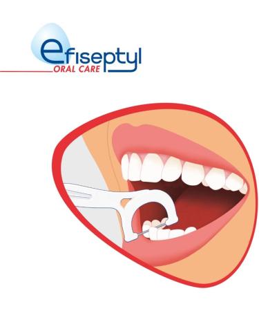 Efiseptyl Dental Floss Holder - 18 Flossers in 2 Pack | Premium Oral Care for Whiter Teeth - Buy Online on GoSupps.com