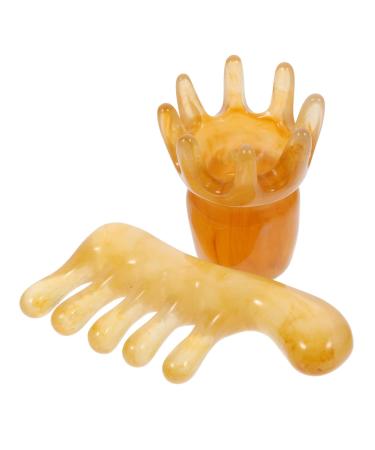 Minkissy 6-Piece Massage Comb Set | Gua Sha Tool & Wide Comb for Scalp Care Hair and Deep Fabric Massage - Buy Online on GoSupps.com