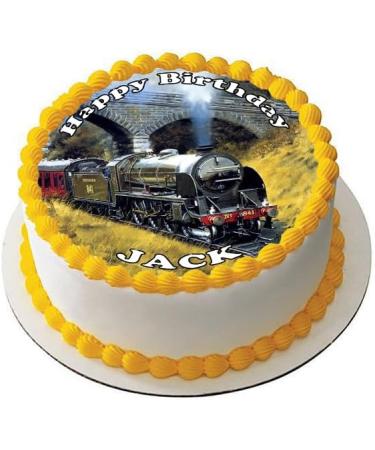 STEAM TRAIN 7.5 PREMIUM Edible RICE WAFER Cake Topper D1 - Buy Online on GoSupps.com