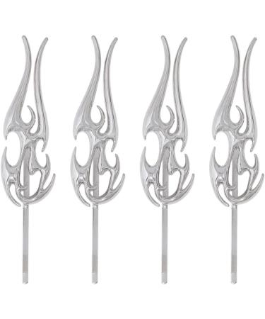 4pcs Flame Hairpin Punk Hair Styling Clips Flame Bobby Pin Barrette Hair Grip - Buy Online on GoSupps.com