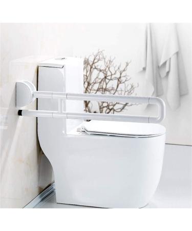 Safety Handrail Grab Bar Armrest Bathroom Shower Fold Down Toilet Anti-Slip Handfor Bathtubs Showers Ube Elderly Pregnant/White/75Cm - Buy Online on GoSupps.com