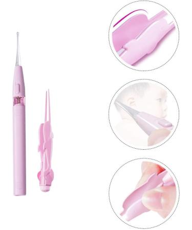 2pcs LED Lighted Ear Wax Cleaner with Tweezer - Pink | Ear Cleaning Removal Tool for Adults - Buy Online on GoSupps.com