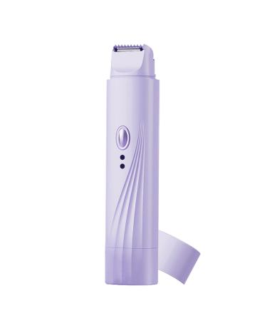 Rasoir Pour Femmes - pilation Bikini Sans Fil tanche Double T te Soins Personnels Visage et Zone Bikini Peau Sensible Usage Quotidien Violet