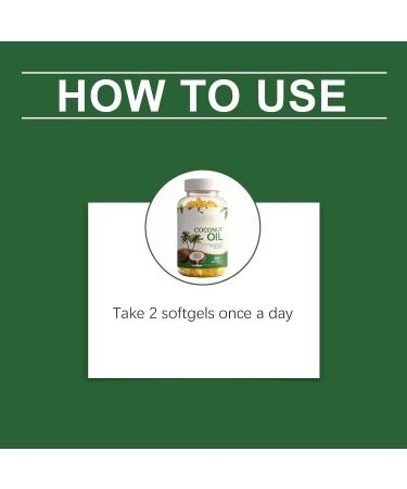 Coconut Oil Blended with Collagen and Vitamins for Energy and Skin Support NonGMO Gluten Free 60 Count 2PCS - Buy Online on GoSupps.com