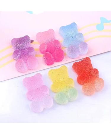 60 Pcs Gummy Bear Nail Charms | Cute Kawaii Mini Flatback Resin Art Supplies - Buy Online on GoSupps.com