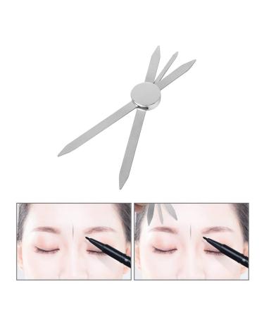 Parthan Eyebrow Makeup Caliper Ruler - Three-point Positioning Balance Ruler for Microblading Eyebrow Measure  Eye Brow Make Up eyebrow Stencil Measuring tool