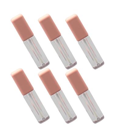Lurrose 6st lipstick tube lipstick gloss tube lotion sample tube cosmetic sample bottle empty lip gloss sample tube lip gloss bottles such as transparent bottle eyelashes