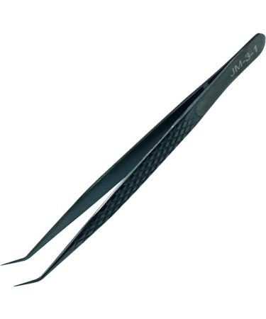 Professional Eyelash Extension Tweezers | High Precision Stainless Steel Volume Tweezers (JM3-1 Black) for Perfect Application - Buy Online on GoSupps.com