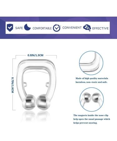 Wise Friends Anti Snoring Devices - 4PCS Silicone Magnetic Nose Clip for Snore Stopper - Effective Solution for Quiet Restful Sleep - Buy Online on GoSupps.com