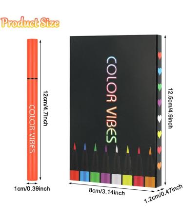 LOPHE Neon Liquid Eyeliner 8 Colors Waterproof Smudge Resistant Long Lasting Matte Set Colorful Fluorescent Rainbow Eyeliner Glow in UV Liner Pen Eye Guide Makeup - Buy Online on GoSupps.com