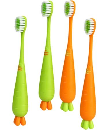 Buy Minkissy 20 pcs Carrot Manual Travel Toothbrushes for Kids | Portable Children's Toothbrushes - International Shipping Available - Buy Online on GoSupps.com