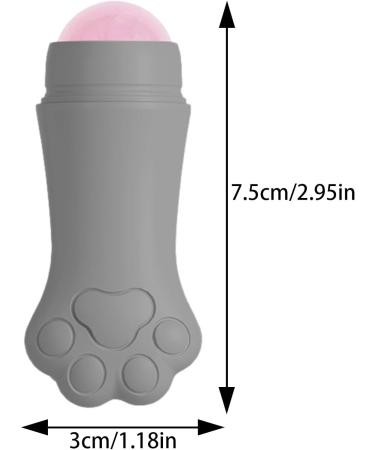 Jade Face Roller Puffiness Reducing Roller Facial Roller Skincare Roller Cat Claw Facial Skin Massager Roller Jade Stone Skin Care Tool Relaxing Jade Roller for Skin Gray - Buy Online on GoSupps.com