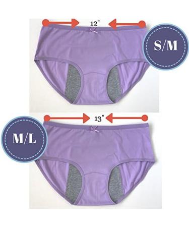 Luna Cup Menstrual Panties Set with Washable Cloth Pads - 3 M/L Panties, 2 Pads - Buy Online on GoSupps.com