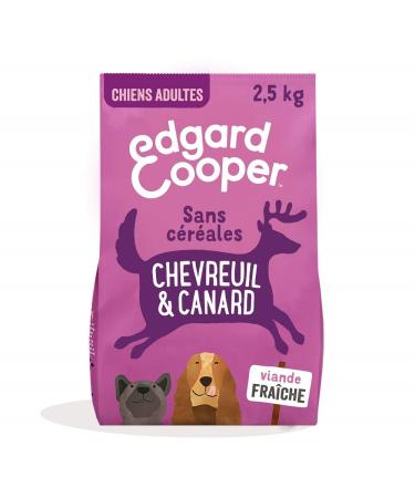Edgard & Cooper Dog Food (Venison & Duck 2.5kg) Grain Free Fresh Meat & Quality Protein Real Ingredients for Dogs Hypoallergenic No Added Sugars