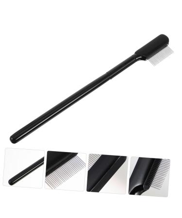 Beavorty eyelash comb eyebrow comb brush eyelash grooming brush makeup eyebrow comb Eyelash Separator Curler eyelash makeup tools folding eyebrow comb mini applicator steel needle Miss