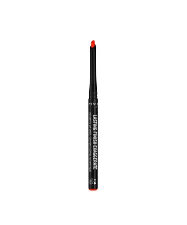 Rimmel Lasting Finish Exaggerate Automatic Lip Liner - Rich Smooth Formula for Long Lasting Lip Looks - 104 Call Me Crazy .01oz
