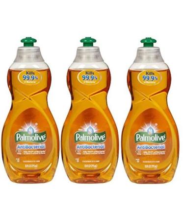 Palmolive Ultra Antibacterial Orange Dish Liquid, 10-Ounce Pack of 3 10 Fl Oz (Pack of 3)