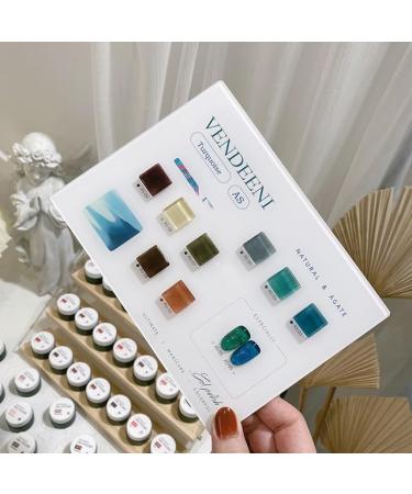 10 Colors/Set Gel Nail Polish Sequins Glitter Transparent UV Gel Varnish Colorful Purple Blue Nail Art Gel Lacquer - (Color: AS)