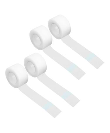 FOMIYES 4 Rolls White Tape White Gaffer Tape Adhesive Eyelid Tape Adhesive Tape Leather Roll Body