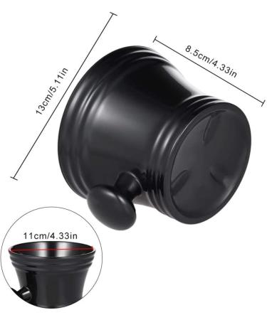 Plastic Shaving Brush Bowl Set for Men - Facial Cleansing Foam Brush with Handle - 2Pcs - Buy Online on GoSupps.com
